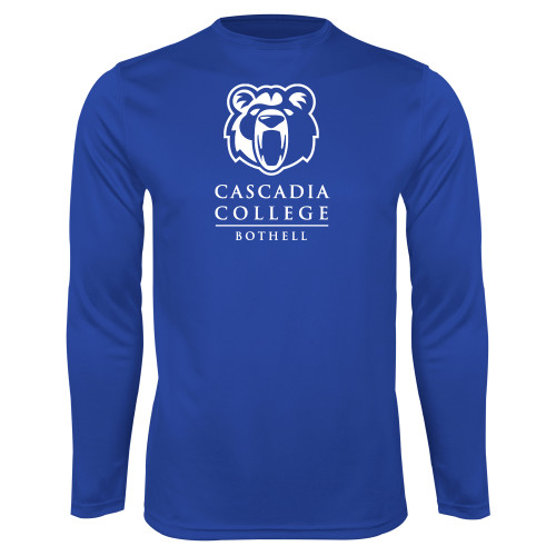  Royal Performance Long Sleeve Shirt - Kodiak Cascadia College Bothell Stacked