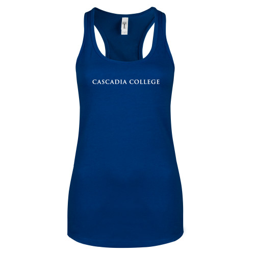  Next Level Racerback Tank Royal - Cascadia College Bothell  Flat