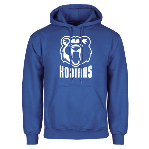  Royal Fleece Hoodie - Kodiaks with Mascot