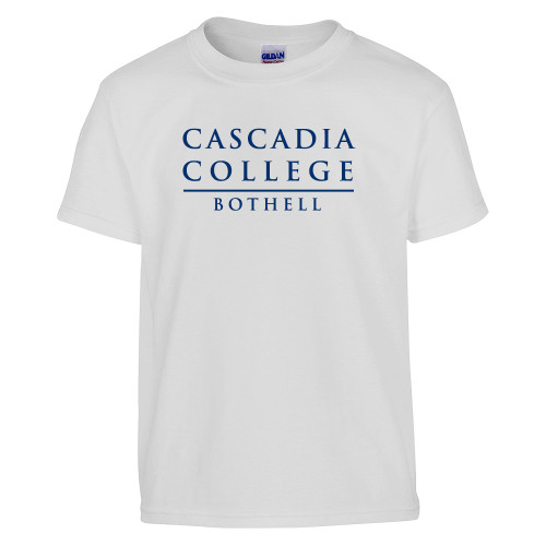  Youth White T Shirt - Cascadia College Bothell