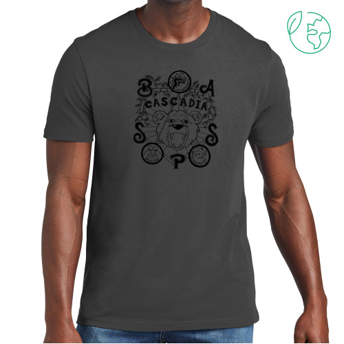 Allmade Dark Grey Organic Cotton Tee - BASSP - Cascadia College