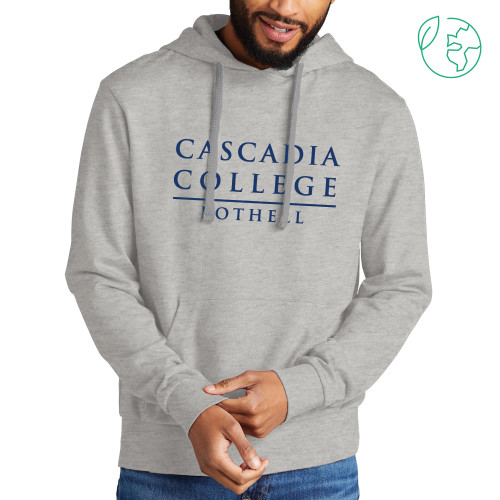  Allmade Light Grey Organic French Terry Pullover Hoodie - Cascadia College Bothell