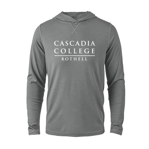 Main Image for  Grey Heather Long Sleeve Hooded Tee