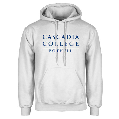  White Fleece Hoodie - Cascadia College Bothell