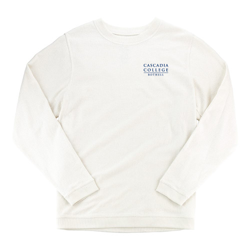  Boxercraft Womens Cream Corded Crew - Cascadia College Bothell