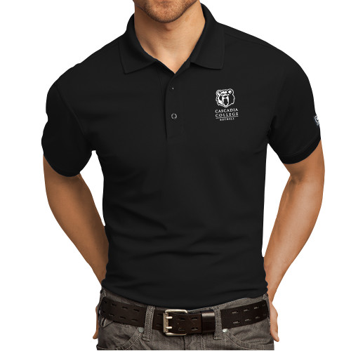  OGIO Black Caliber 2.0 Polo - Kodiak Cascadia College Bothell Stacked EMB