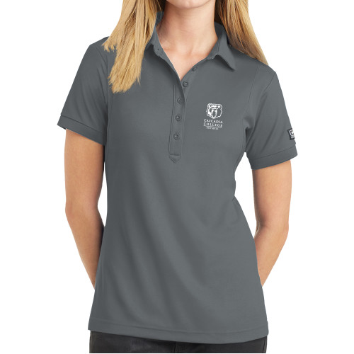  OGIO Womens Rogue Grey Jewel Polo - Kodiak Cascadia College Bothell Stacked EMB