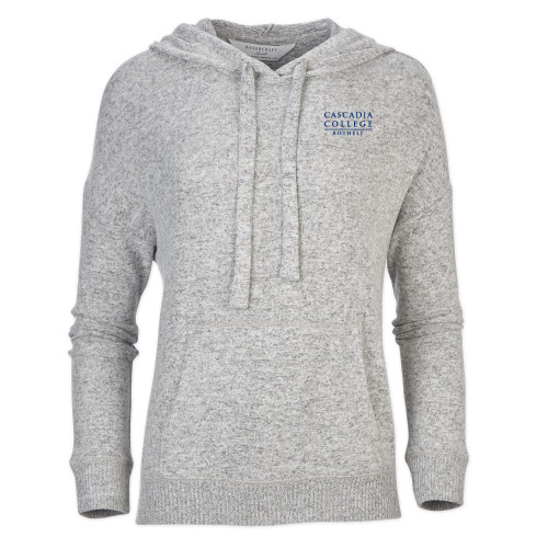  Boxercraft Womens Oxford Grey Heather Cuddle Soft Hoodie - Cascadia College Bothell  EMB