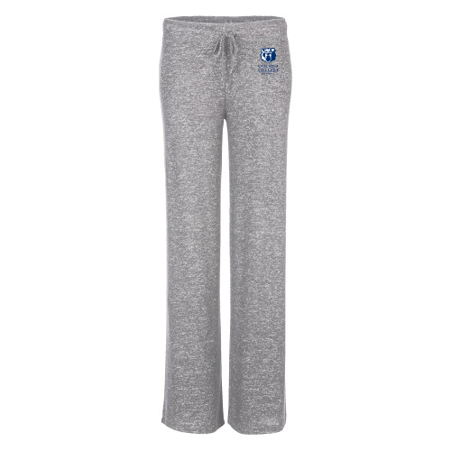  Boxercraft Womens Oxford Grey Heather Cuddle Wide Leg Pant - Kodiak Cascadia College Bothell Stacked EMB