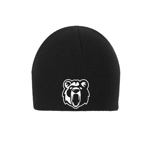  Black Knit Beanie - Kodiak Mascot