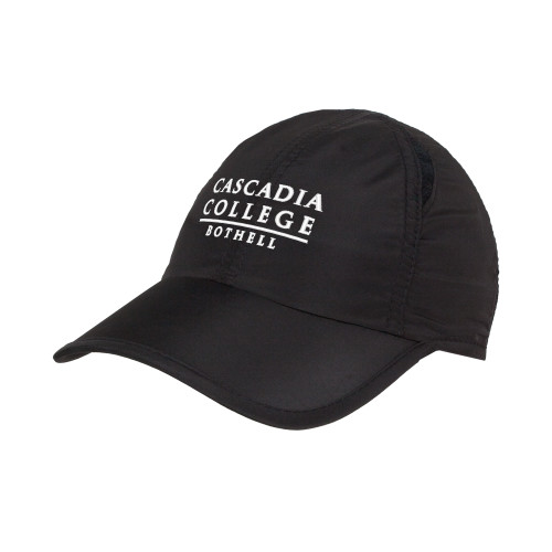  Womens Black Performance Cap - Cascadia College Bothell  EMB