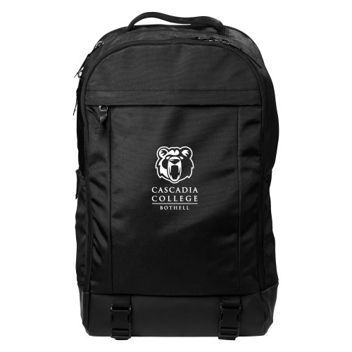  Mercer+Mettle Black Backpack - Kodiak Cascadia College Bothell Stacked EMB