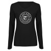 Thumbnail image for  Womens Black Long Sleeve V Neck Tee 