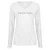 Thumbnail image for  Womens White Long Sleeve V Neck Tee