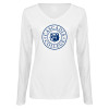 Thumbnail image for  Womens White Long Sleeve V Neck Tee