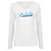 Thumbnail image for  Womens White Long Sleeve V Neck Tee