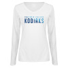 Thumbnail image for  Womens White Long Sleeve V Neck Tee