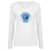 Thumbnail image for  Womens White Long Sleeve V Neck Tee