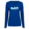 Thumbnail image for  Womens Royal Long Sleeve V Neck Tee 