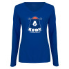 Thumbnail image for  Womens Royal Long Sleeve V Neck Tee 
