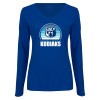 Thumbnail image for  Womens Royal Long Sleeve V Neck Tee 