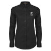 Thumbnail image for  Womens Black Twill Button Down Long Sleeve 