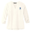 Thumbnail image for  Mercer + Mettle Womens Ivory 3/4 Sleeve Crepe Blouse