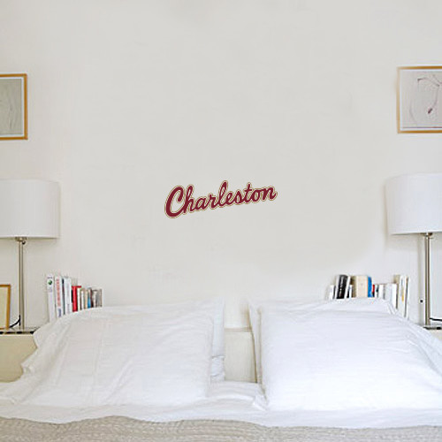  6 in x 1 ft Fan WallSkinz - Charleston Script
