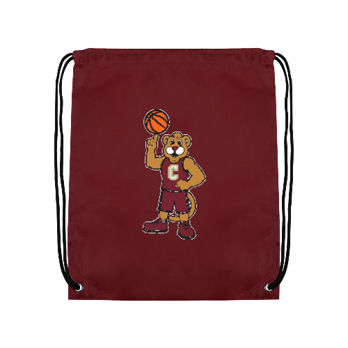 College of Charleston Maroon Drawstring Backpack
