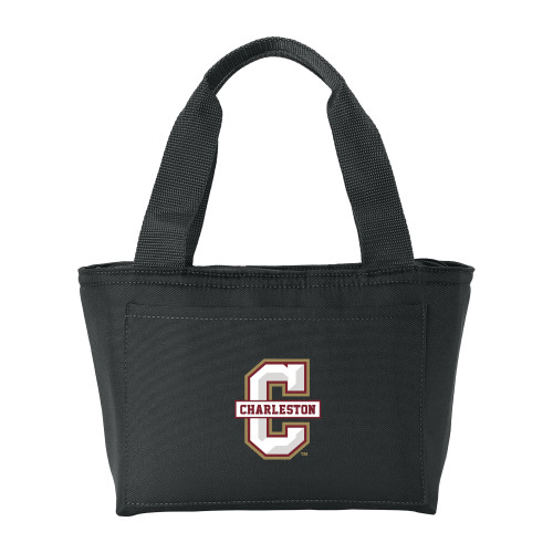  Insulated Black Lunch Tote - Official Logo - C Charleston