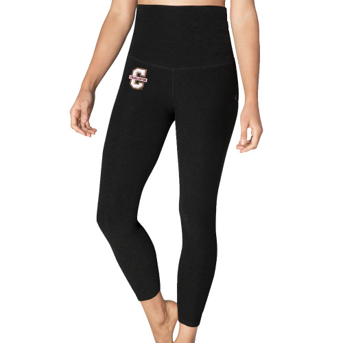  Beyond Yoga Womens Darkest Night High Waisted Midi Legging  - 	Official Logo - C Charleston - Beyond Yoga