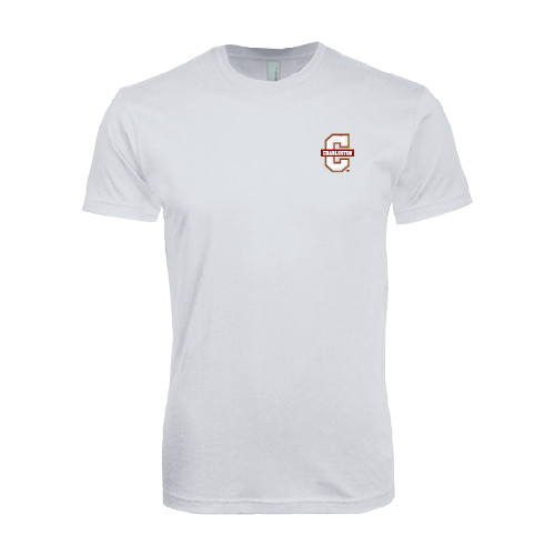  Next Level White SoftStyle T Shirt - Official Logo - C Charleston