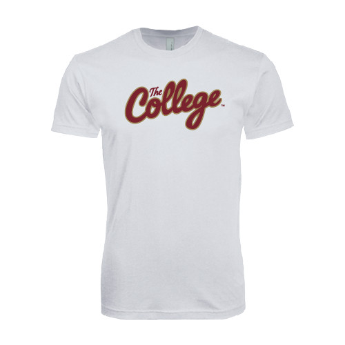  Next Level White SoftStyle T Shirt - The College Script