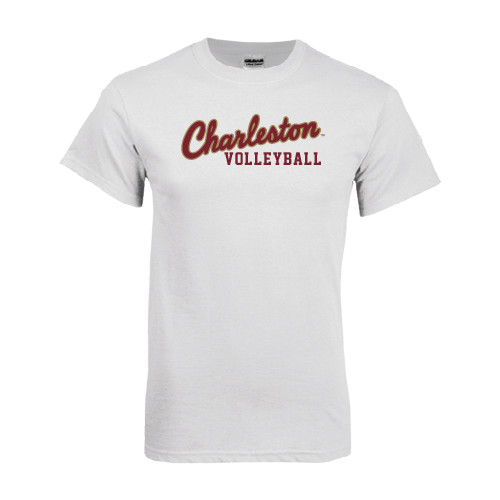  White T Shirt - Volleyball