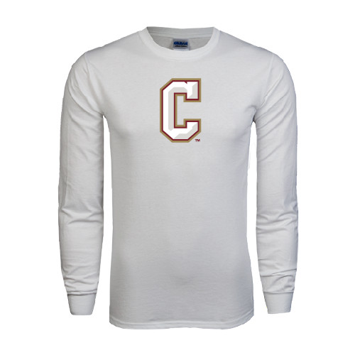  White Long Sleeve T Shirt - C