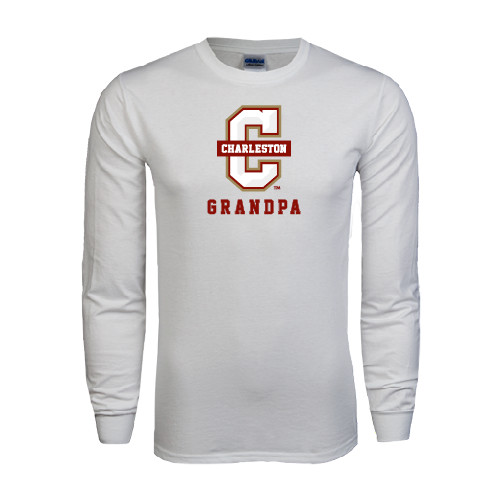  White Long Sleeve T Shirt - Grandpa