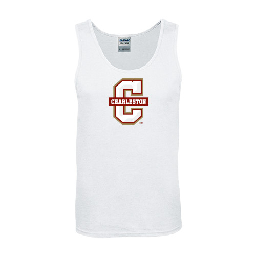  White Tank Top - Official Logo - C Charleston