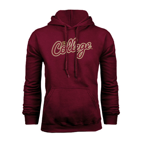  Maroon Fleece Hoodie - The College Script