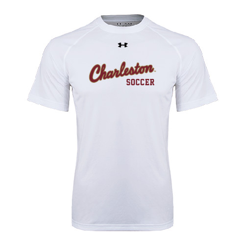  Under Armour White Tech Tee - Soccer