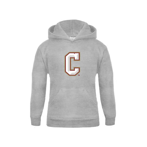  Youth Grey Fleece Hood - C