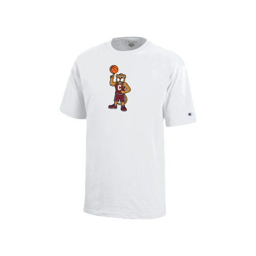  Champion Youth White Short Sleeve Tee - Charleston Cougars Mascot - Basketball
