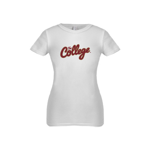 Next Level Girls White Fashion Fit T Shirt - The College Script
