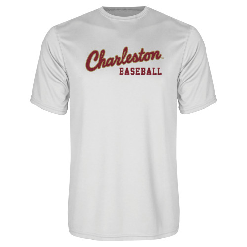  White Performance Tee - Baseball