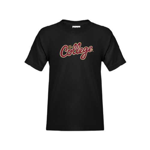  Youth Black T Shirt - The College Script