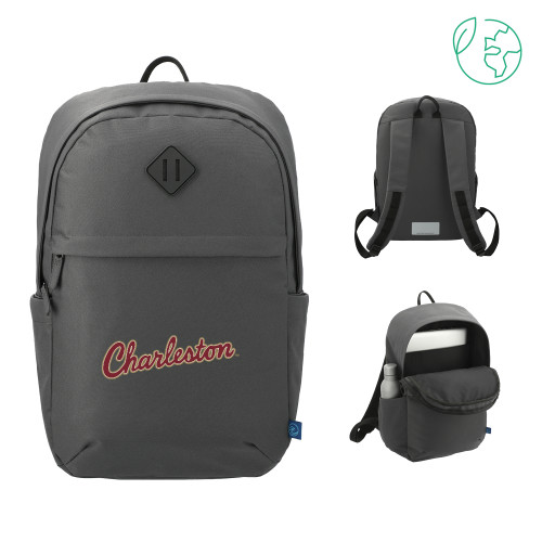  Repreve Charcoal Ocean Commuter Computer Backpack - Charleston Script
