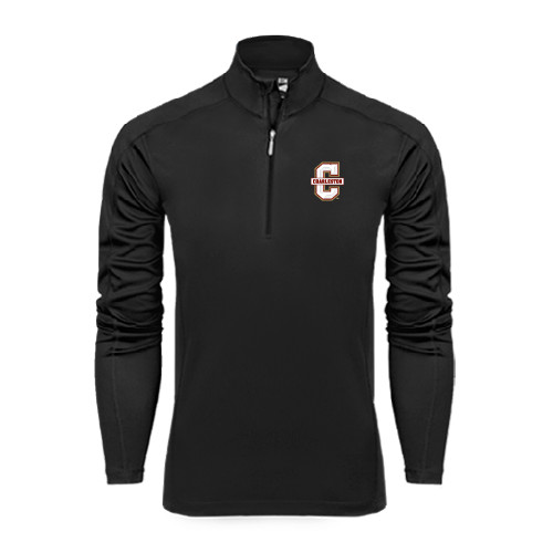  Syntrel Black Interlock 1/4 Zip - Official Logo - C Charleston