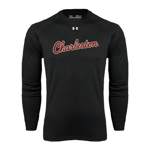  Under Armour Black Long Sleeve Tech Tee - Charleston Script