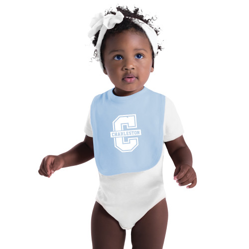  Light Blue Baby Bib - Official Logo - C Charleston