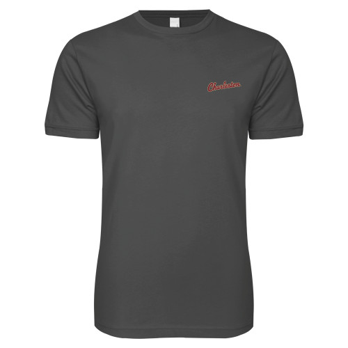  Next Level Charcoal SoftStyle T Shirt - Charleston Script