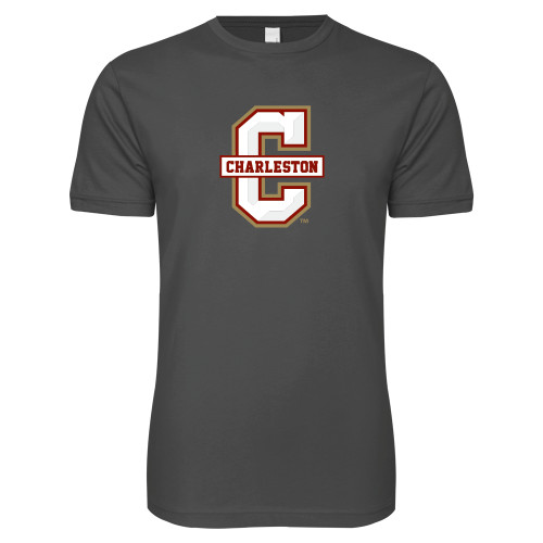  Next Level Charcoal SoftStyle T Shirt - Official Logo - C Charleston